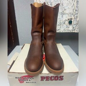 Vtg NWT Steel Toe Redwing Pecos Nail Seat Boots Pt-91  #2265 - 9B
